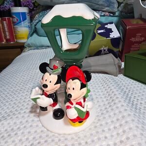 TELEFLORA DISNEY MICKEY & MINNIE MOUSE CHRISTMAS CAROLERS TEA LIGHT